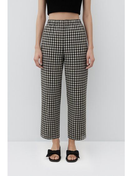 2745 PA BG Cep Pants Black Gingham RITA ROW WOMEN SS26 1