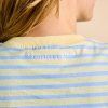 T Shirtgestreift GelbHellblau 5