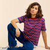 T Shirtgestreift RotBlau 3