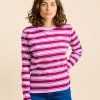 Langarmshirtgestreift AuberginePink 3 2892092a f001 402a b993 89a90b94d50d