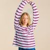 Langarmshirtgestreift WeissKoenigsblauRot 3 NEU